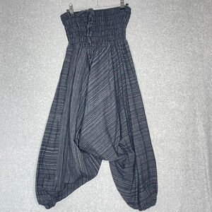 GOA Gray Black Striped Harem Pants Small